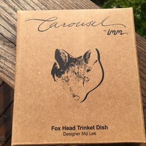 Fox face jewelry dish by Miji Lee